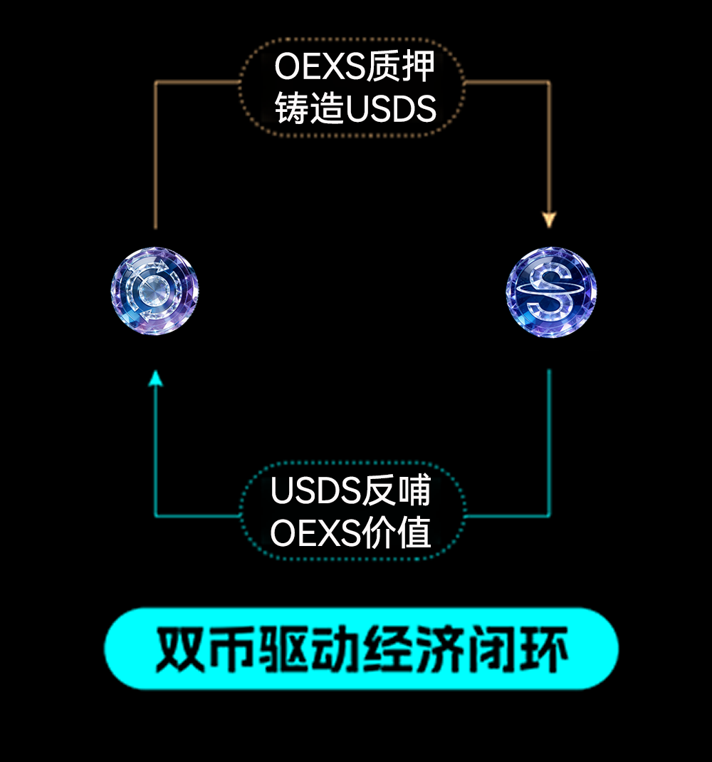 Dual-currency driven economic loop